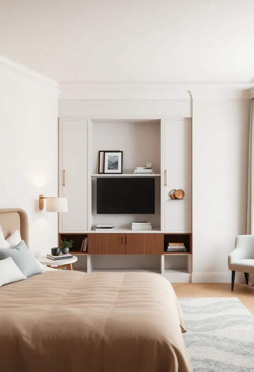 Secluded Shelving: Use built-in ​shelving in a subtle finish to keep personal items organized, fostering a tidy​ and peaceful ⁤atmosphere