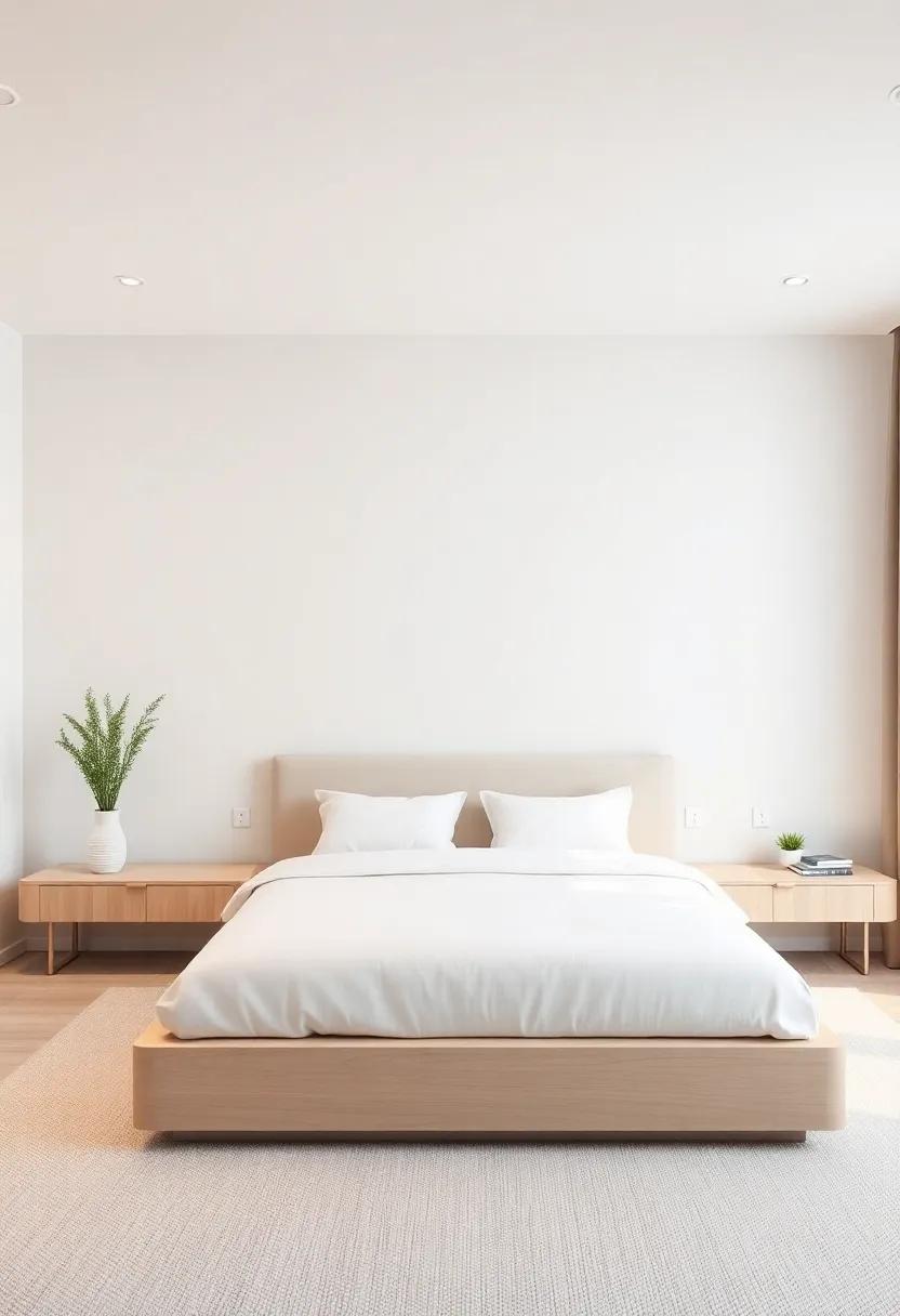 Smooth Surfaces: Choose sleek surfaces in light woods or soft‍ finishes to promote a serene, minimalist look