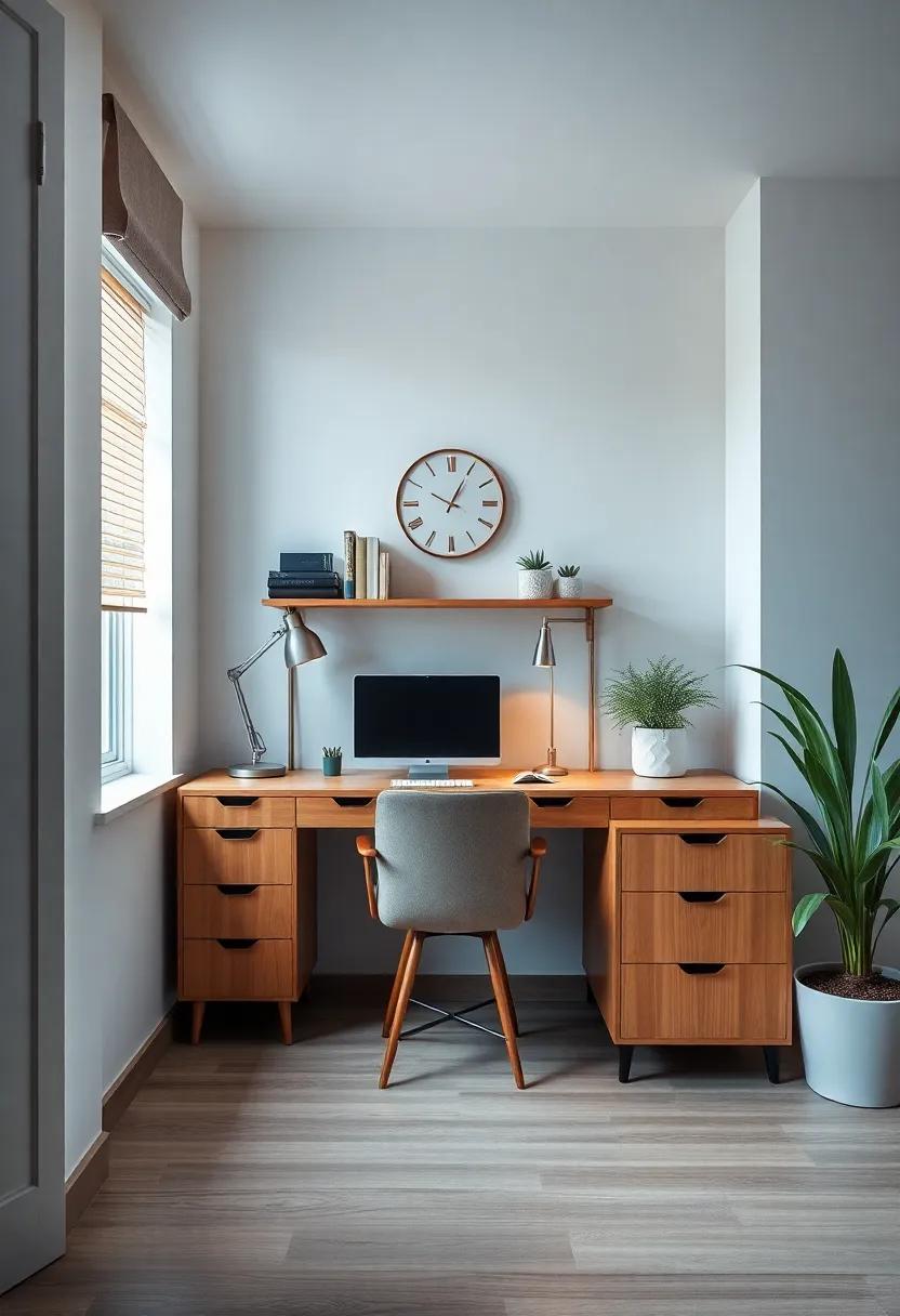 mixing Vintage And Contemporary Elements In Home Offices