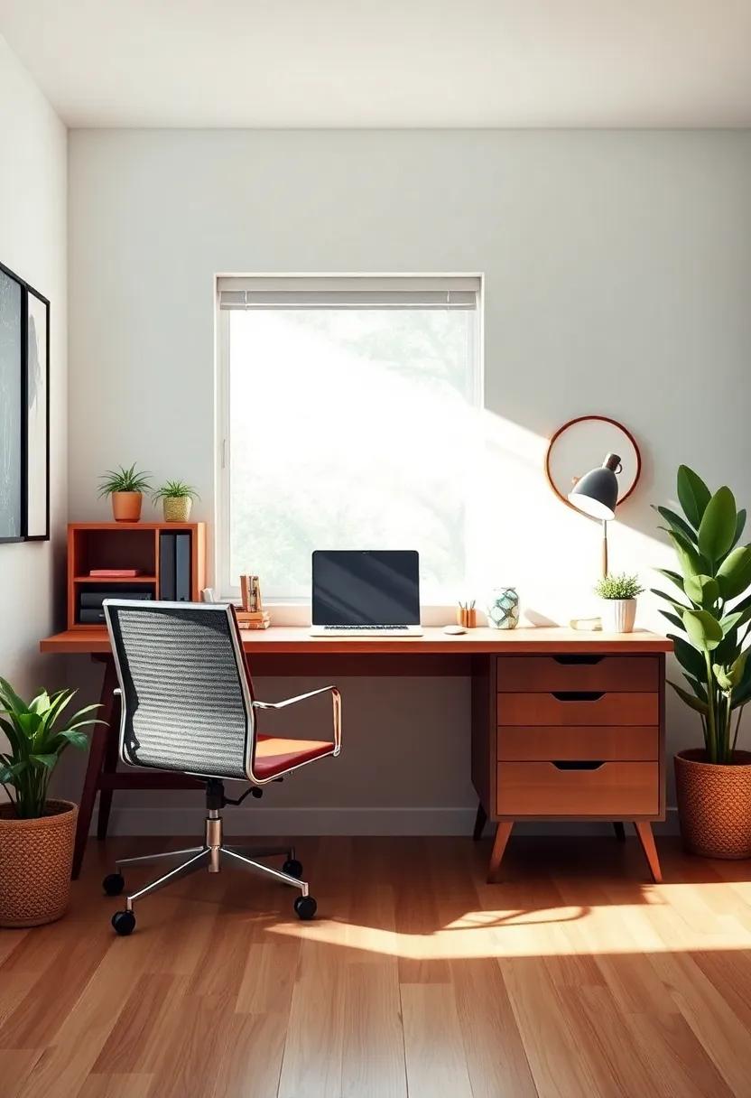 Creating Cozy Nooks Within A Mid-Century Modern Workspace