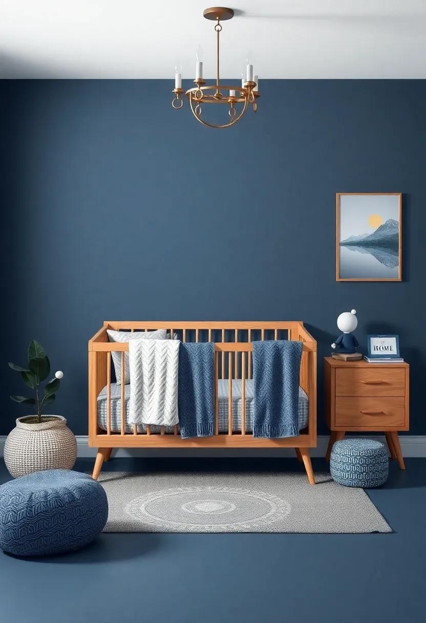 Embracing the tranquility ‍of‌ Midnight blue ‍for ⁣a Nursery Oasis