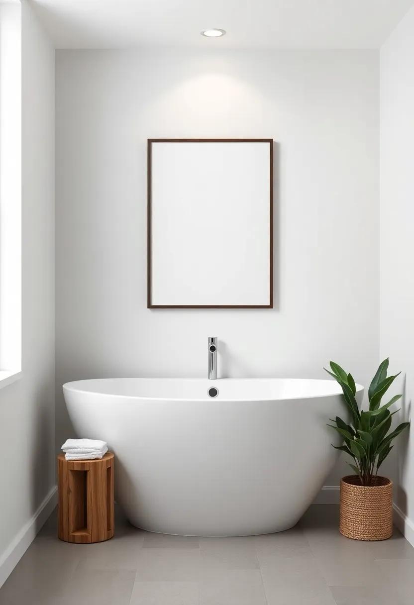 Simplified Artwork: Decorate with a single piece of art that reflects your personality; a minimalist frame can accentuate rather than overwhelm the room