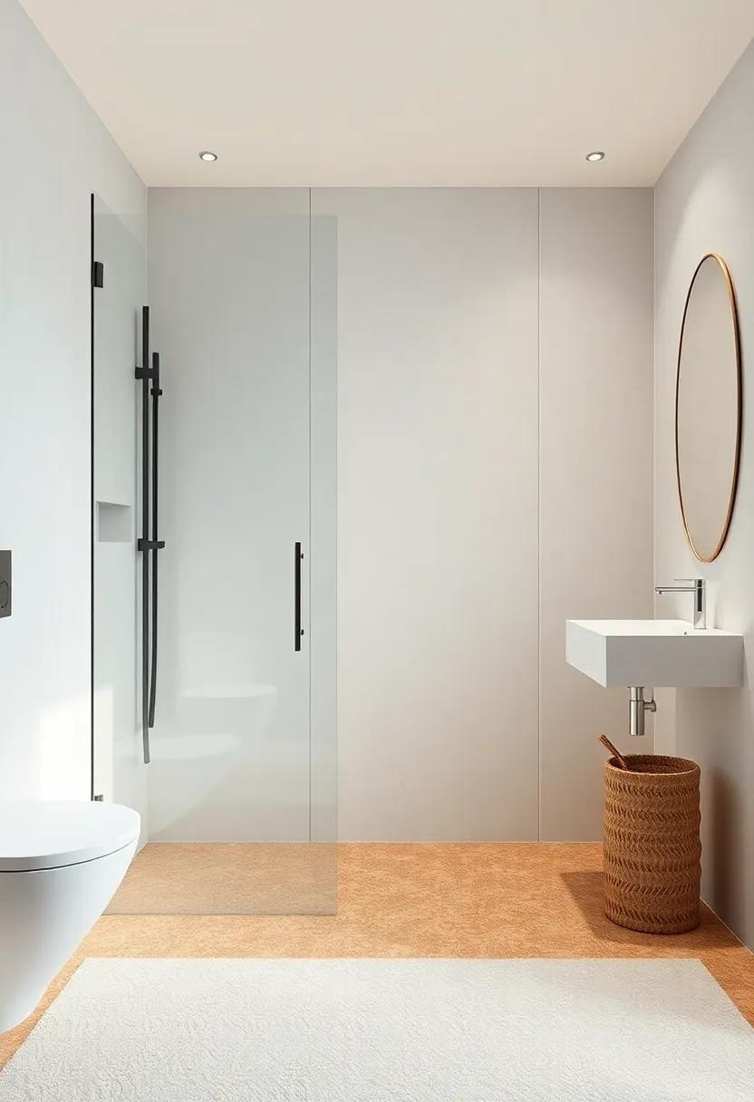 Utilize cork or bamboo materials for a warm, organic feel underfoot, enhancing comfort while staying true to minimalist principles