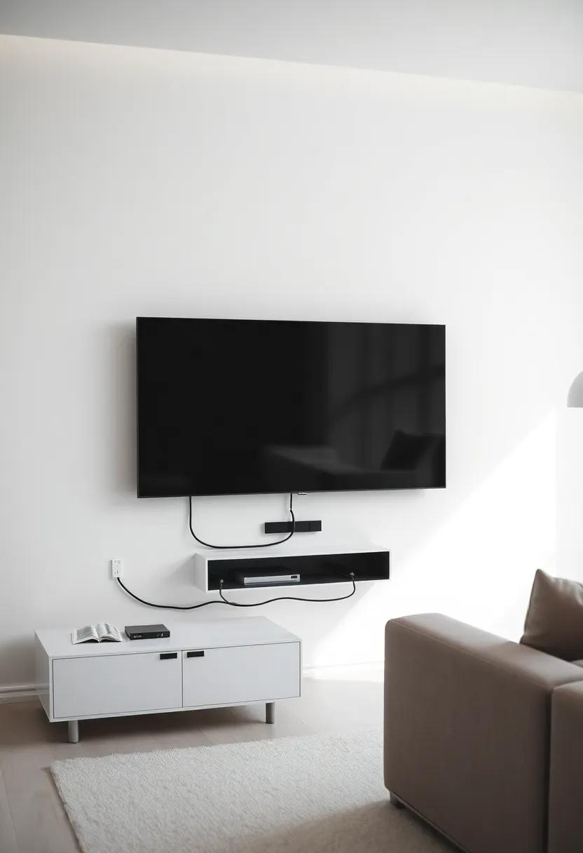 Invisible Cables: Conceal all wiring and cables within ⁤the wall for a completely clean aesthetic that emphasizes the sleek design