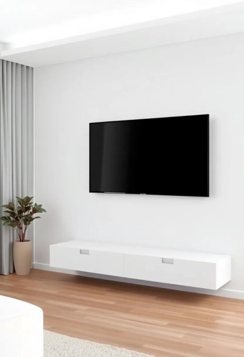 Invisible Mount: an ultra-slim TV mount that keeps the screen almost flush with the wall creates an illusion of floating​ technology