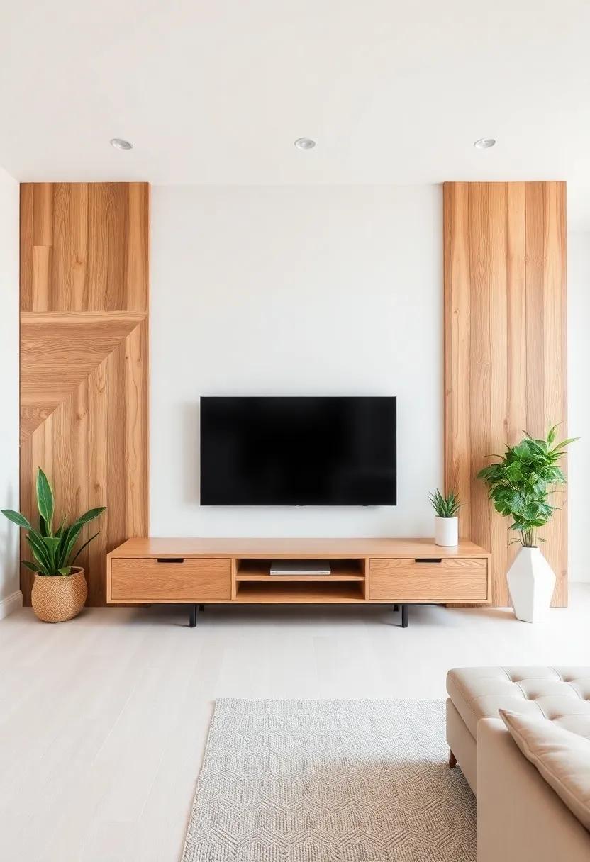 Natural Wood Accents: use reclaimed ‌wood for​ a ​backdrop⁣ that exudes warmth while keeping the design clean‍ and understated