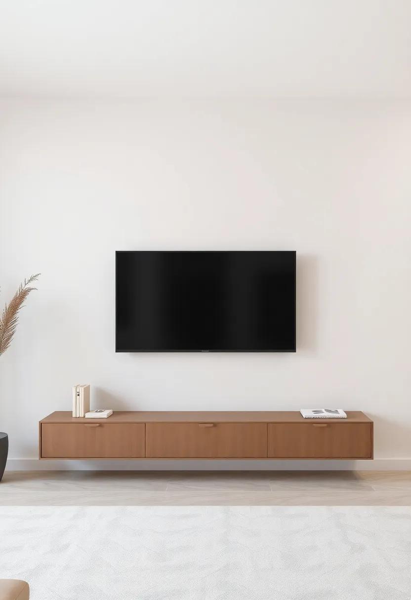 Neutral‍ Tones: Soft beiges and grays provide a calm atmosphere,⁤ allowing the television to blend ‌in effortlessly with the ‍surroundings