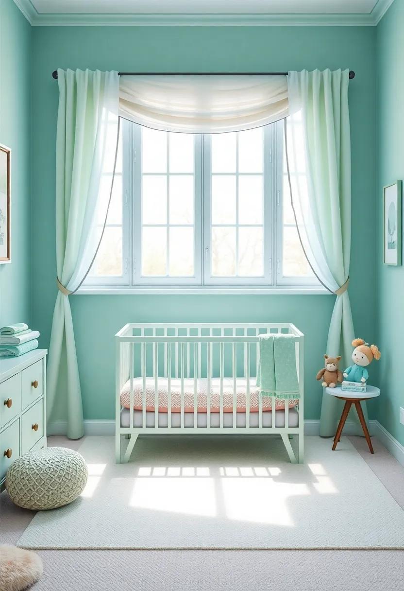 Incorporating ‌Nature: ‍Floral Elements in a Mint Green Nursery