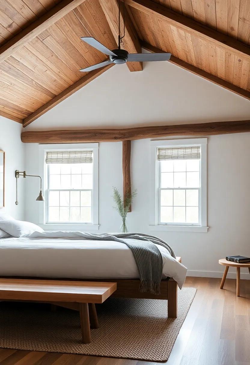 Crafting Serenity⁣ with Minimalist Design in Farmhouse Bedrooms