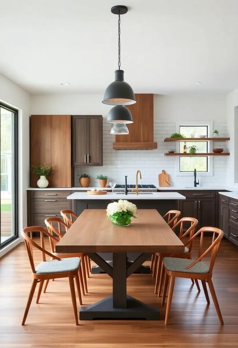 Creating heartfelt Gatherings in Farmhouse Kitchens with Family-Style Dining Areas
