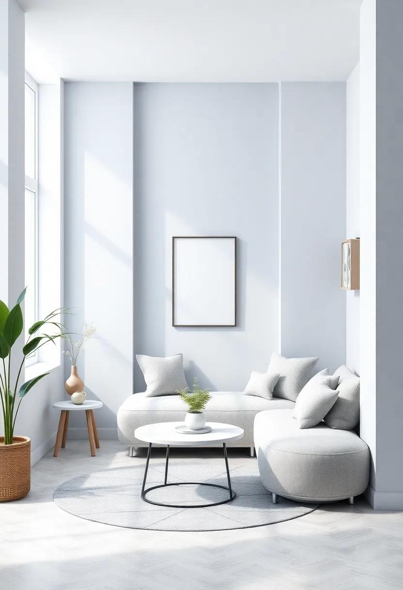 Artistry in Fabrics: Choosing Textiles for a Serene‍ Blue and Gray Environment