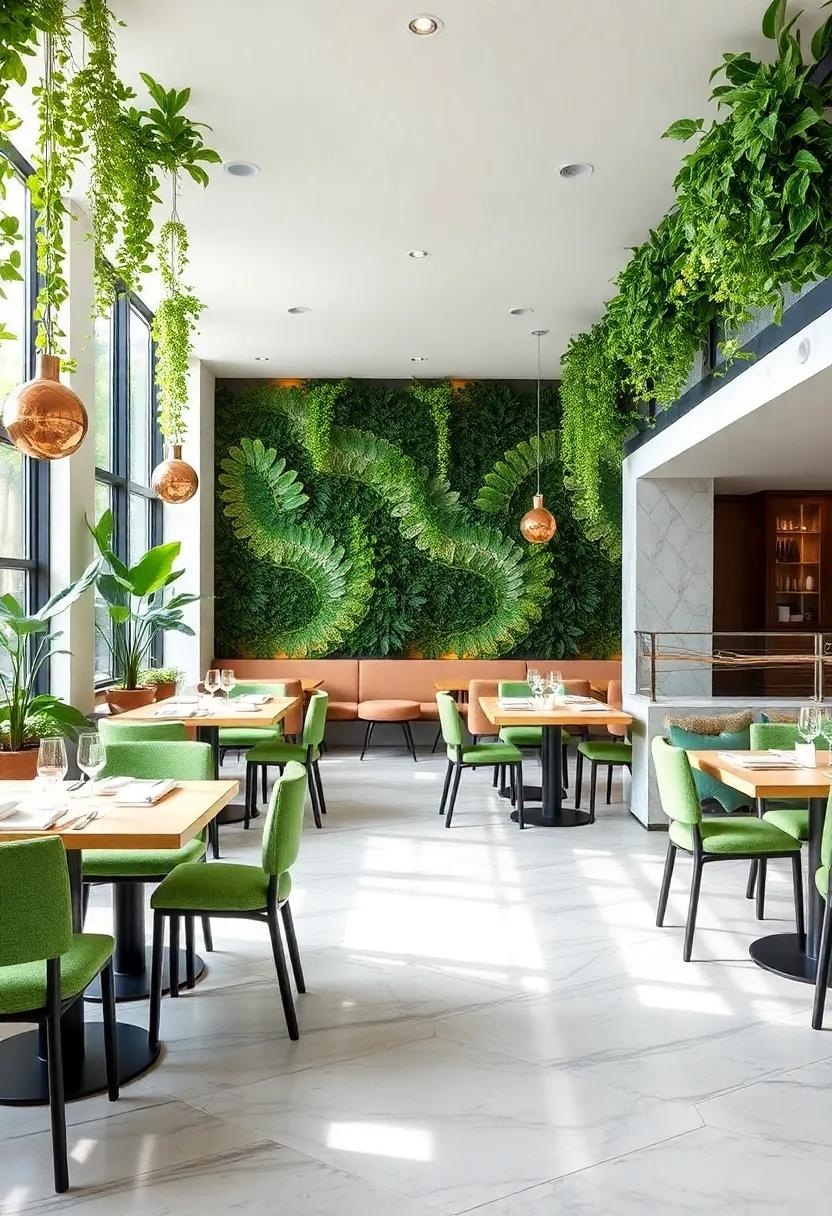 Incorporating Green Elements ⁤for a Fresh and Invigorating ‍Dining ⁢Atmosphere