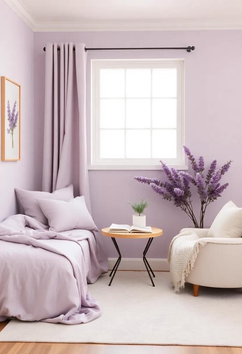 Creating a Cozy Nook: Reading Corners with Lavender Hues