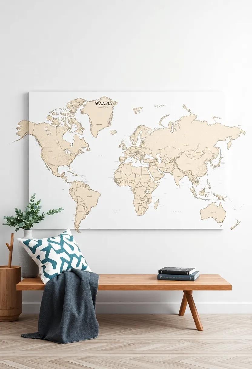 Adventure ⁢Awaits: Artistic Maps To ‍Inspire Your Dreamy​ Spaces