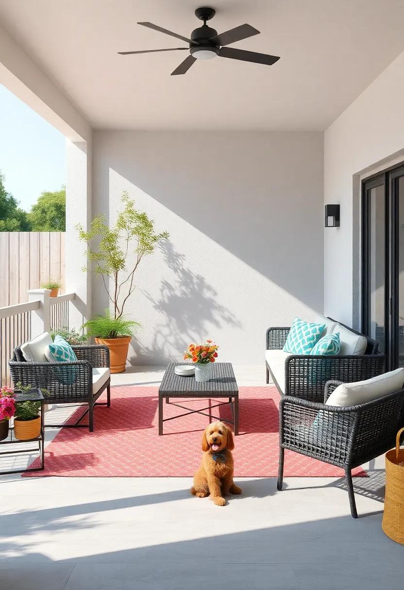Incorporate Durable Outdoor Furniture with Pet-Friendly​ Fabrics