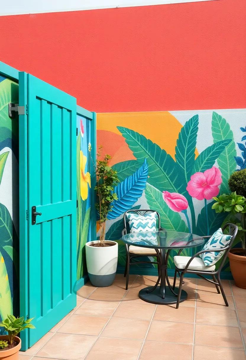 Artistic Privacy Mural: Commission local artists to ⁤paint a vibrant mural as an eye-catching and decorative privacy measure