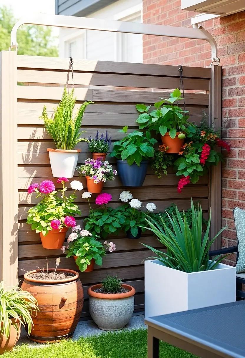 multi-Level Planters: Build multi-level planters with⁣ various flowers and herbs ⁣that serve as a ⁤beautiful and functional privacy solution