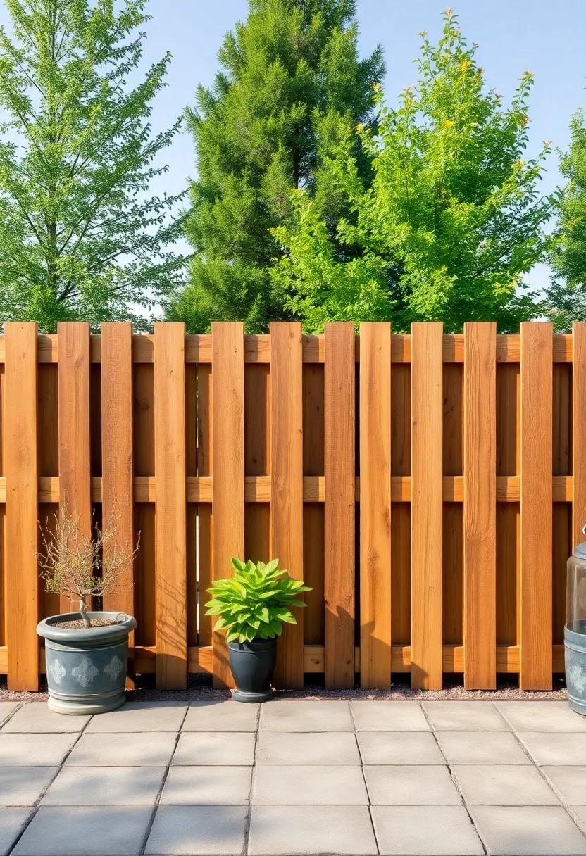 Rustic Pallet ⁤Fence: Use repurposed wooden pallets to construct‌ a rustic ⁢fence that adds ​character and charm while ensuring your privacy