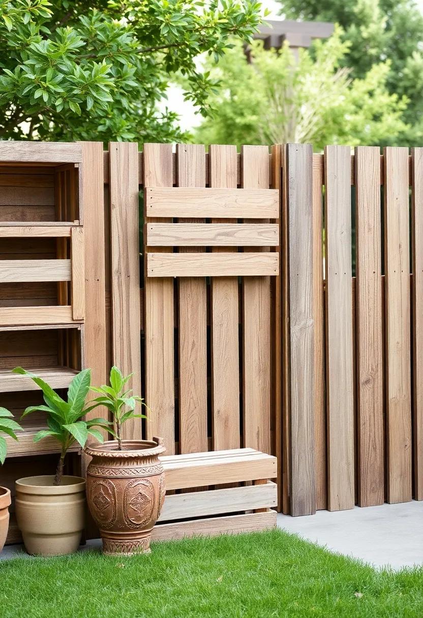 Vintage Wooden Crates: Stack vintage wooden‍ crates to create a‌ unique,rustic privacy fence filled with charm and‍ character