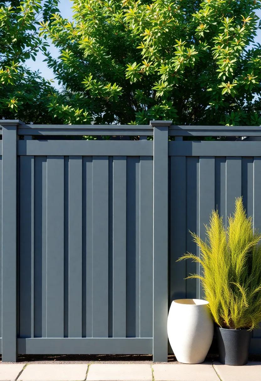 Vinyl Privacy Fencing: Explore⁣ contemporary vinyl fencing options that are‍ durable, low-maintenance, and available in various colors to suit your patio vibe