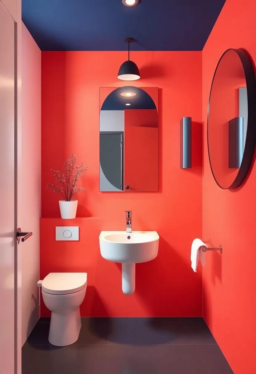 Color Blocking⁤ Techniques: Dramatic​ Designs for ‍a Contemporary‍ Powder Room