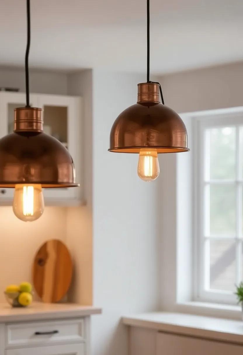 Copper ⁤Saucepan Lights: Repurpose antique ​copper saucepans into charming light fixtures for a unique and ⁢creative lighting‌ solution