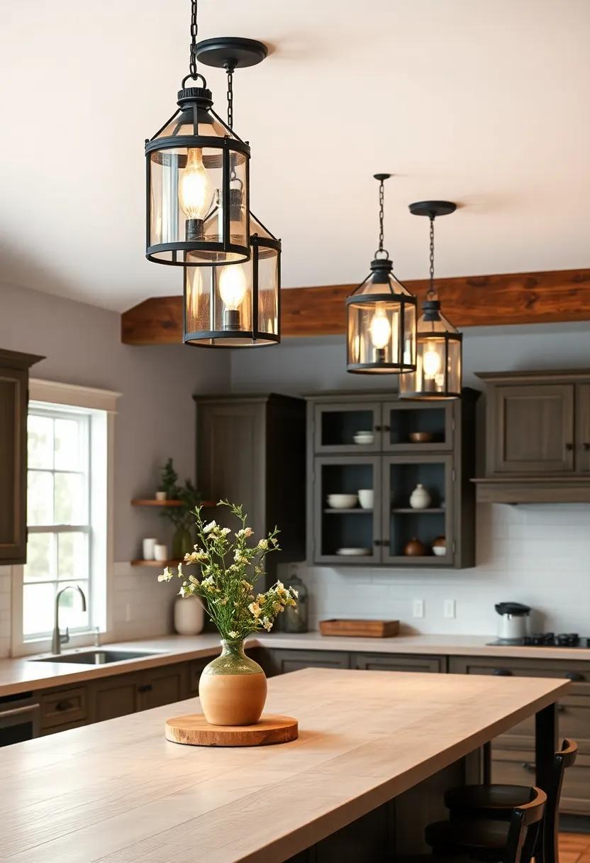 Rustic Lanterns: Use ⁢rustic lanterns hung from beams ‌or hooks for charming ⁢ambient lighting that‌ harkens back to traditional kitchens