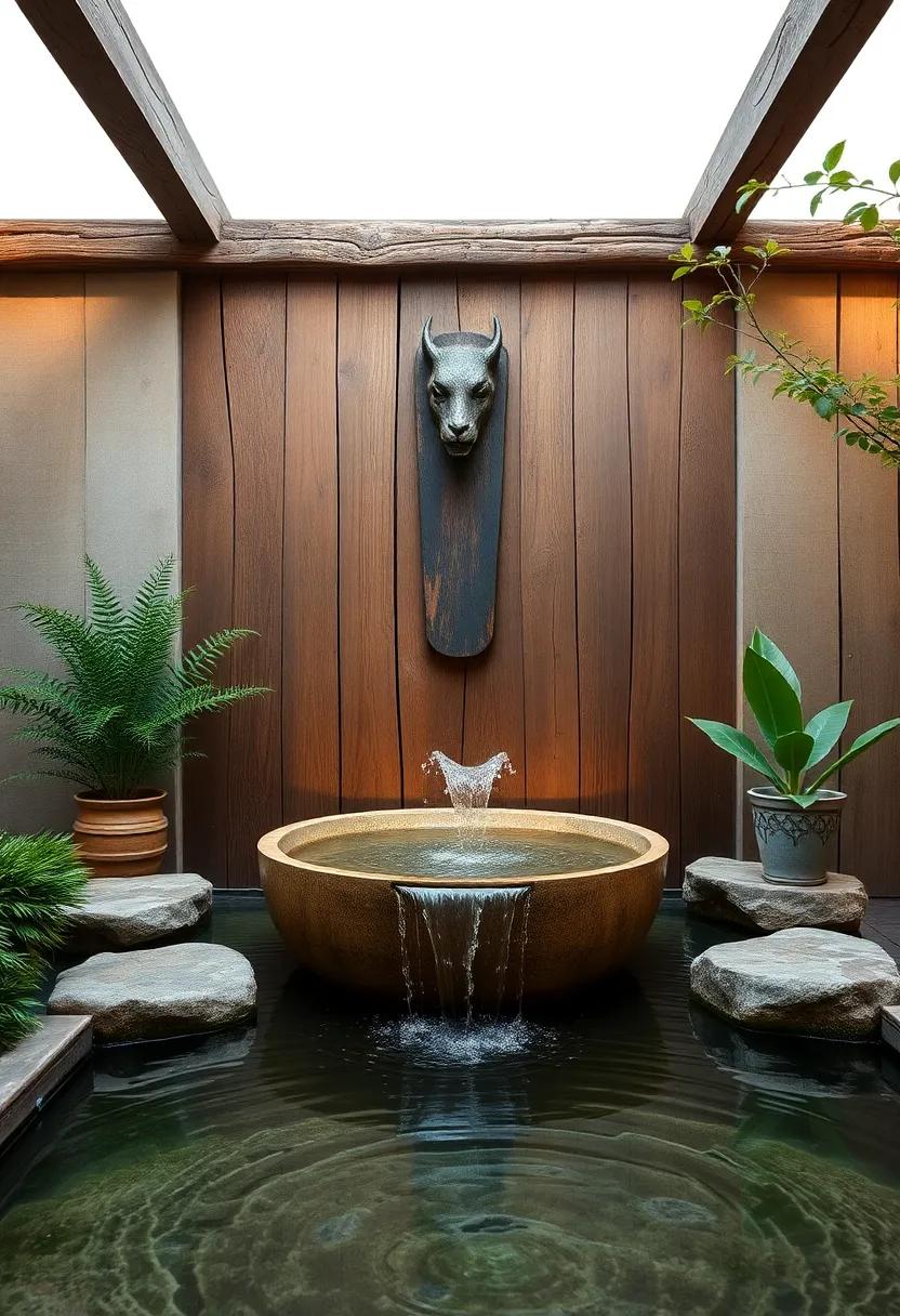 Capturing Serenity: Water‌ Features in⁢ Rustic Spaces