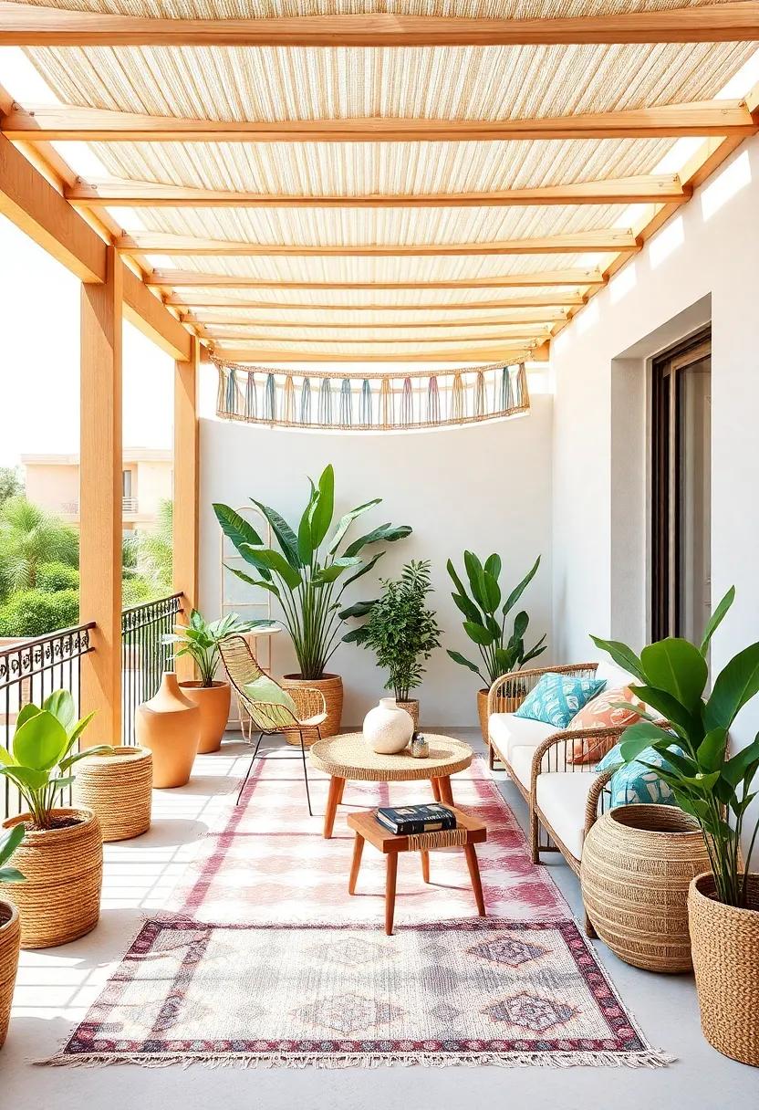 Transform⁣ Your Balcony Into a Bohemian Oasis‌ With Colorful textiles
