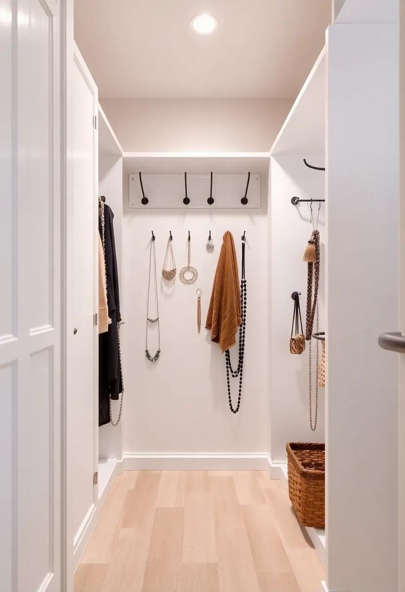 Integrate Built-In Hooks For An Impeccably Styled Accessory Wall