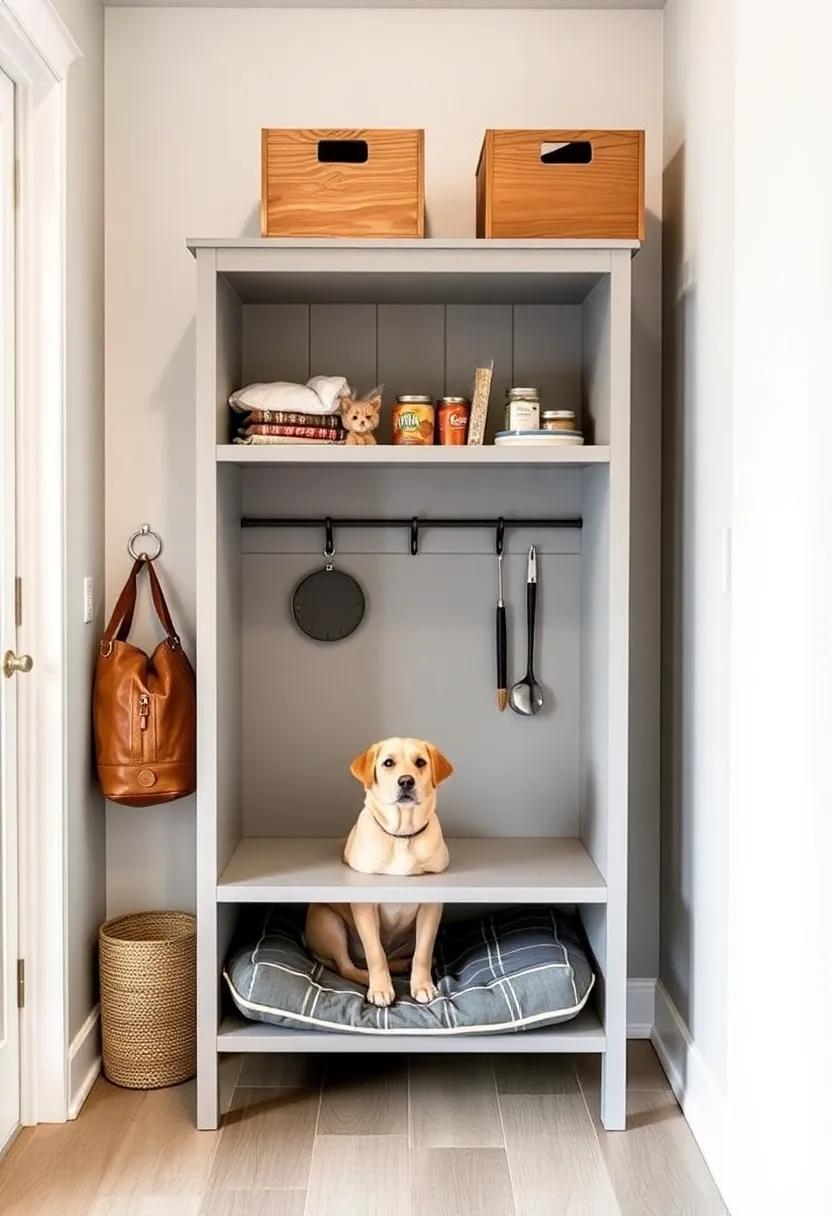 Create‍ a whimsical entryway⁢ by ⁤incorporating​ a colorful pegboard that not only supports your ⁢dog's​ leash and harness but also displays⁣ adorable pet-themed ⁤art and accessories