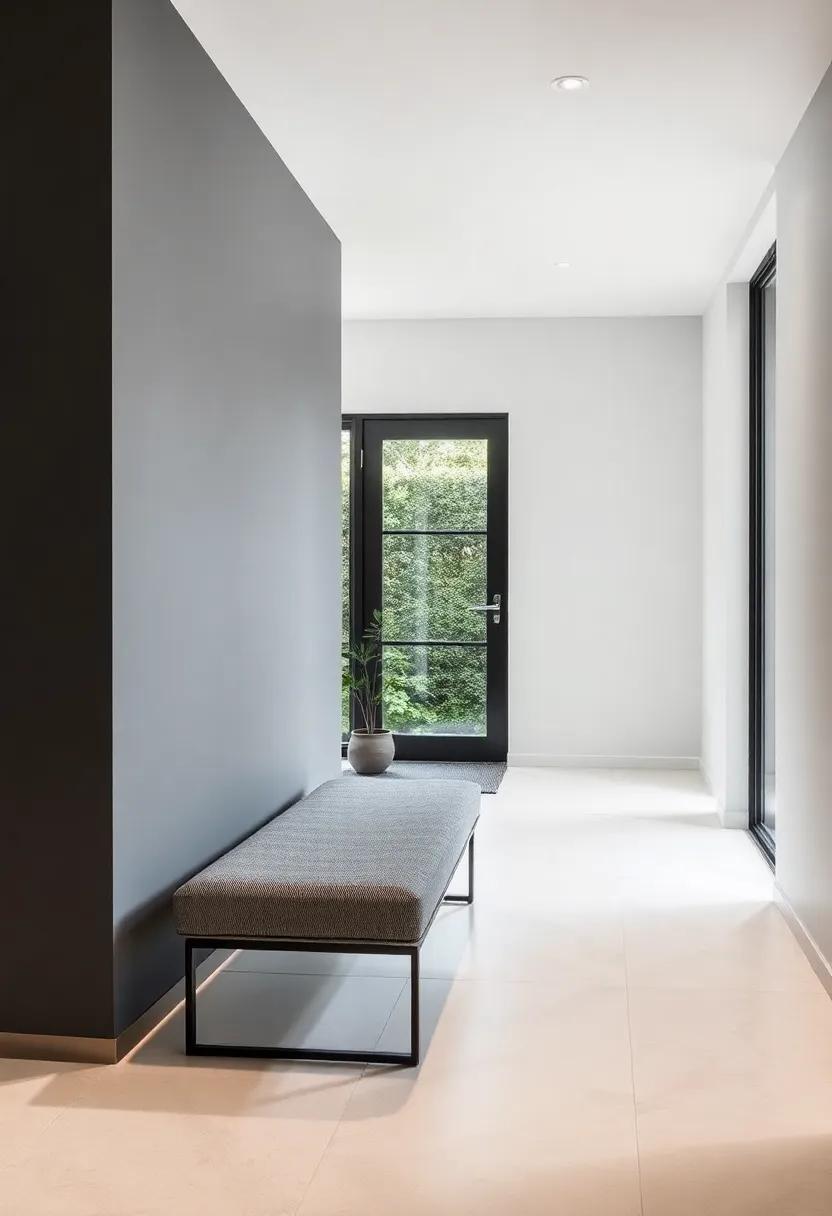 Innovative Design Trends for Modern Entryways Featuring Slim Benches