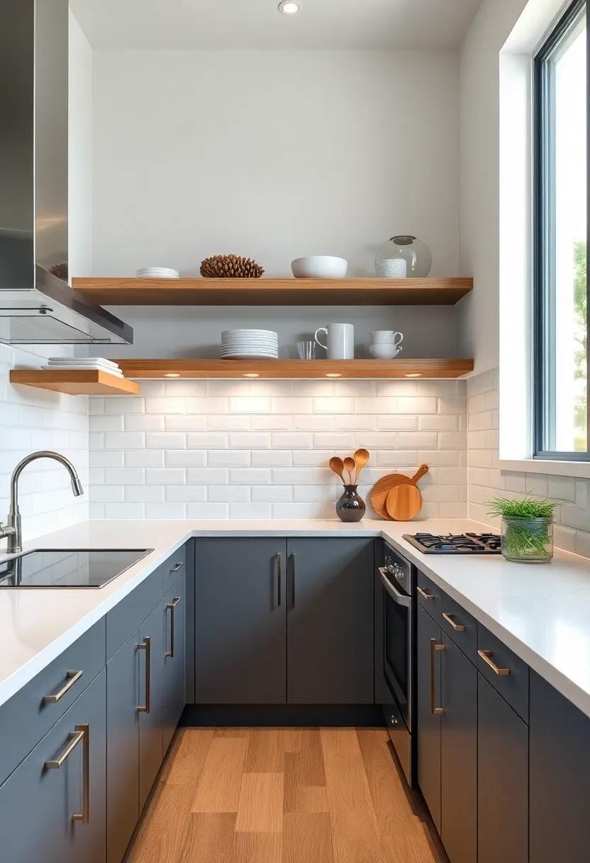 Incorporating Open Shelves for Quick Access and Style