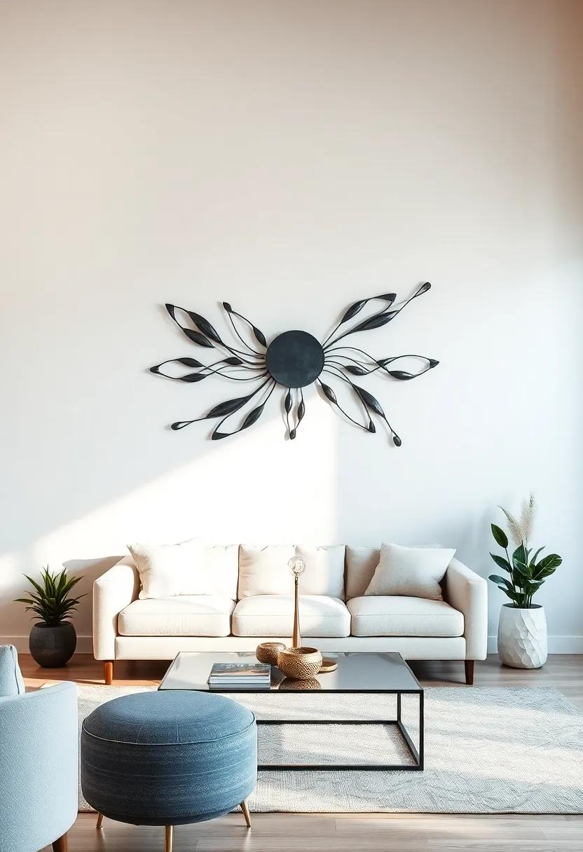 Elevate The Aesthetic Appeal Of Your ‌Small Living Room With Metal Wall Art