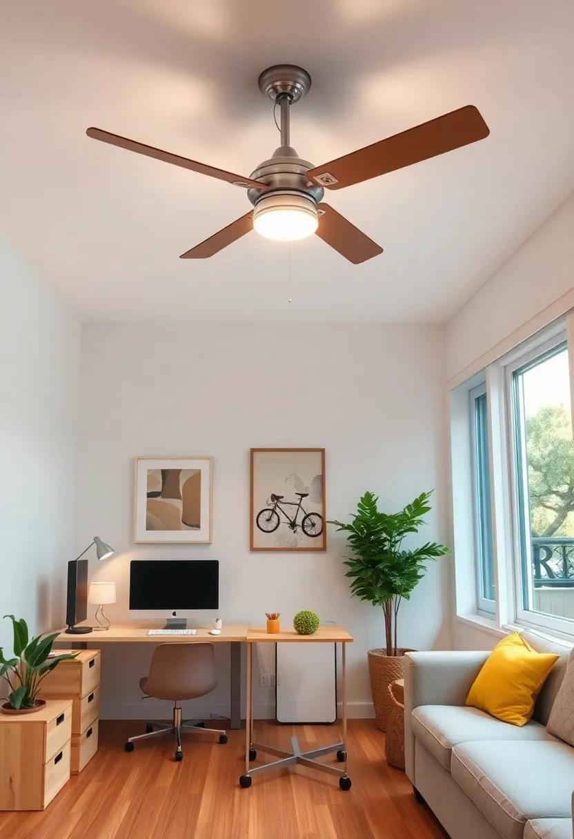 Explore solar-powered ceiling⁢ fans that not only ​circulate⁣ air but also include energy-efficient lighting ‌options‌ for your space