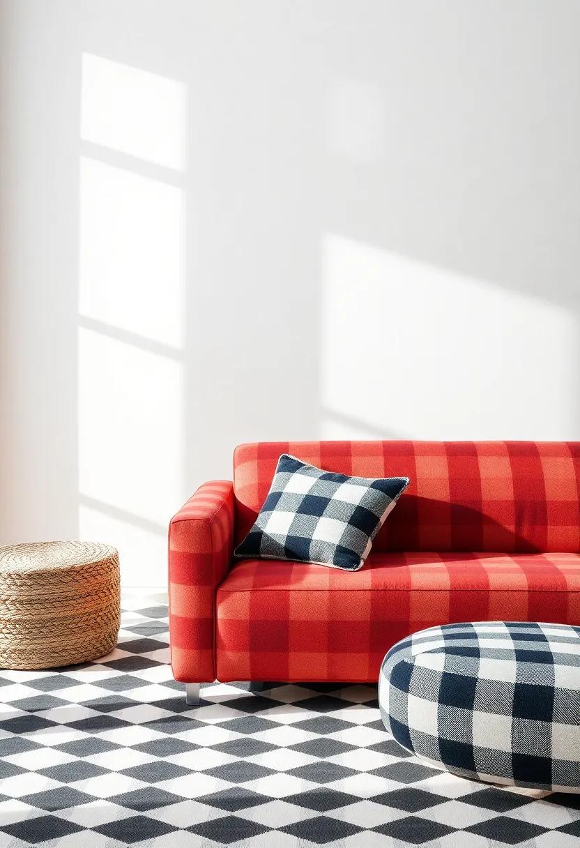Checkered Charm:​ Classic checks are reinvented​ in ‌various sizes ⁤and colors, offering a fresh yet timeless option for upholstery and cushions