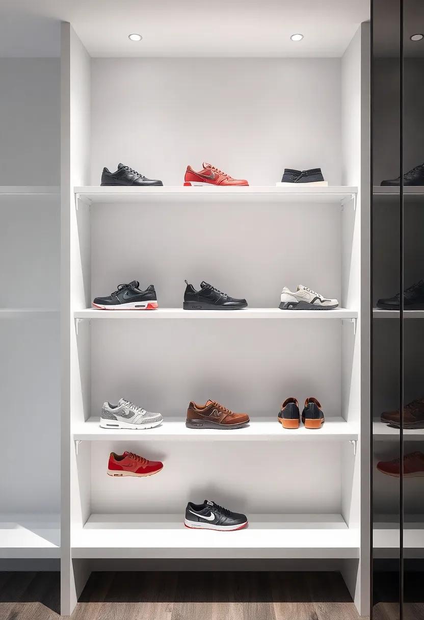 Highlight your Most-Sought After Pairs with Spotlight⁢ Shelves