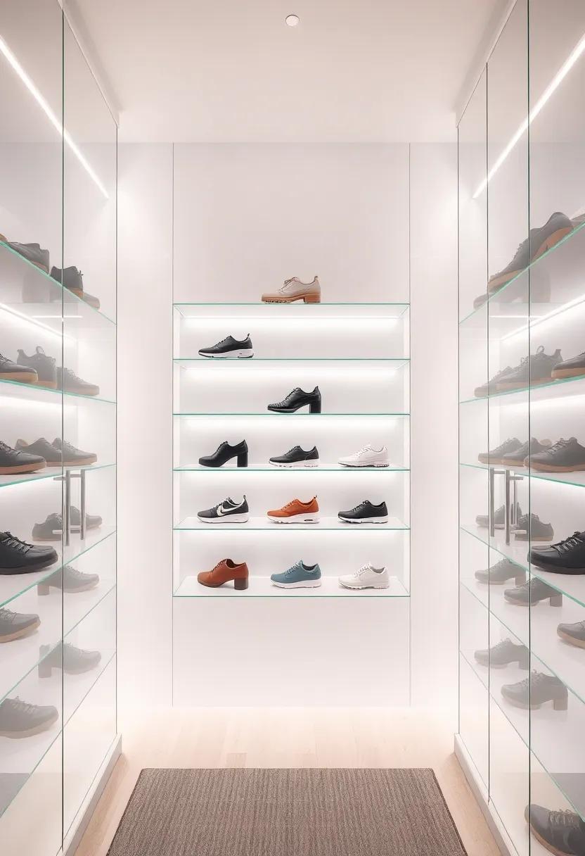Incorporate LED ⁣Lighting to ⁣Create a Luminous Shoe Showcase