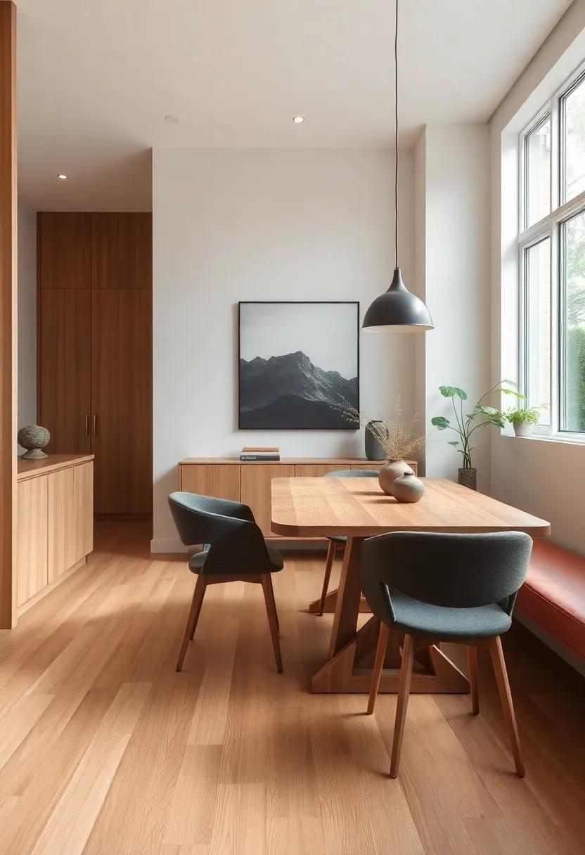 Dining Room Layouts that Maximize the Warmth of Wooden ⁢Surfaces