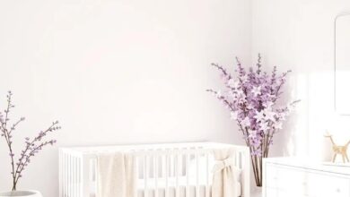 29 Delightful Ideas for a Dreamy White and Lavender Girls Nursery Transformation