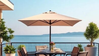 23 Stylish Outdoor Table Umbrellas for Perfect Patio Dining Experiences