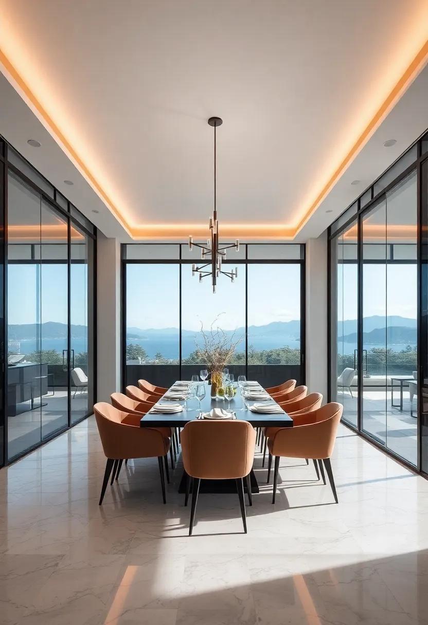 Transcending Boundaries: The Allure of Luxury Dining Rooms with Glass Walls