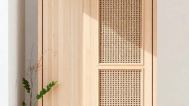 Embracing Nature: The Chic Allure of Wardrobes with Woven Rattan Doors