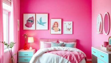 Chic and Playful: Designing the Perfect Pink and Mint Teen Girls’ Room Retreat