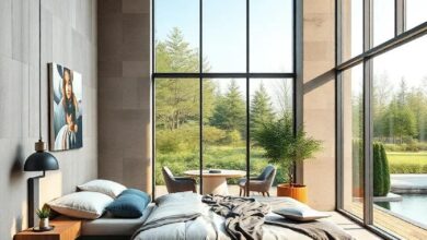 24 Stunning Contemporary Bedroom Ideas Featuring Floor-to-Ceiling Windows for Maximum Light