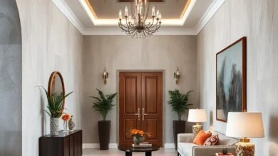 Reflective Grandeur: Designing an Elegant Entryway with Mirrored Ceilings