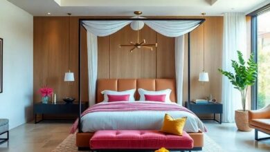 Bold Retreats: Exploring Maximalist Bedrooms Featuring Stunning Canopy Beds