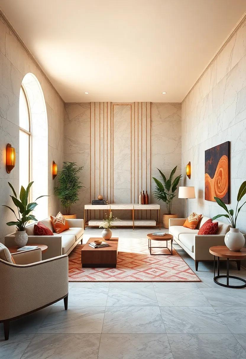 Ivory and Bronze⁢ Color Pairings ⁤Offering a Subtle Yet Lavish Art Deco‌ Look