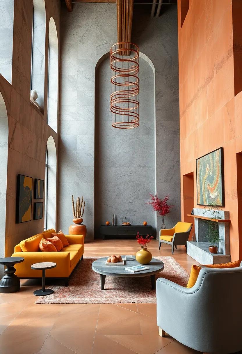 Spiraling Lines and Rich Ochers Imagining the ⁢Vibrancy of ‍Art Deco ⁣Architecture