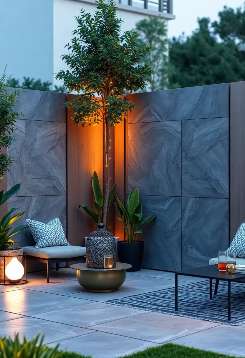 Panels Featuring Integrated LED Lighting ‌for Evening Ambiance